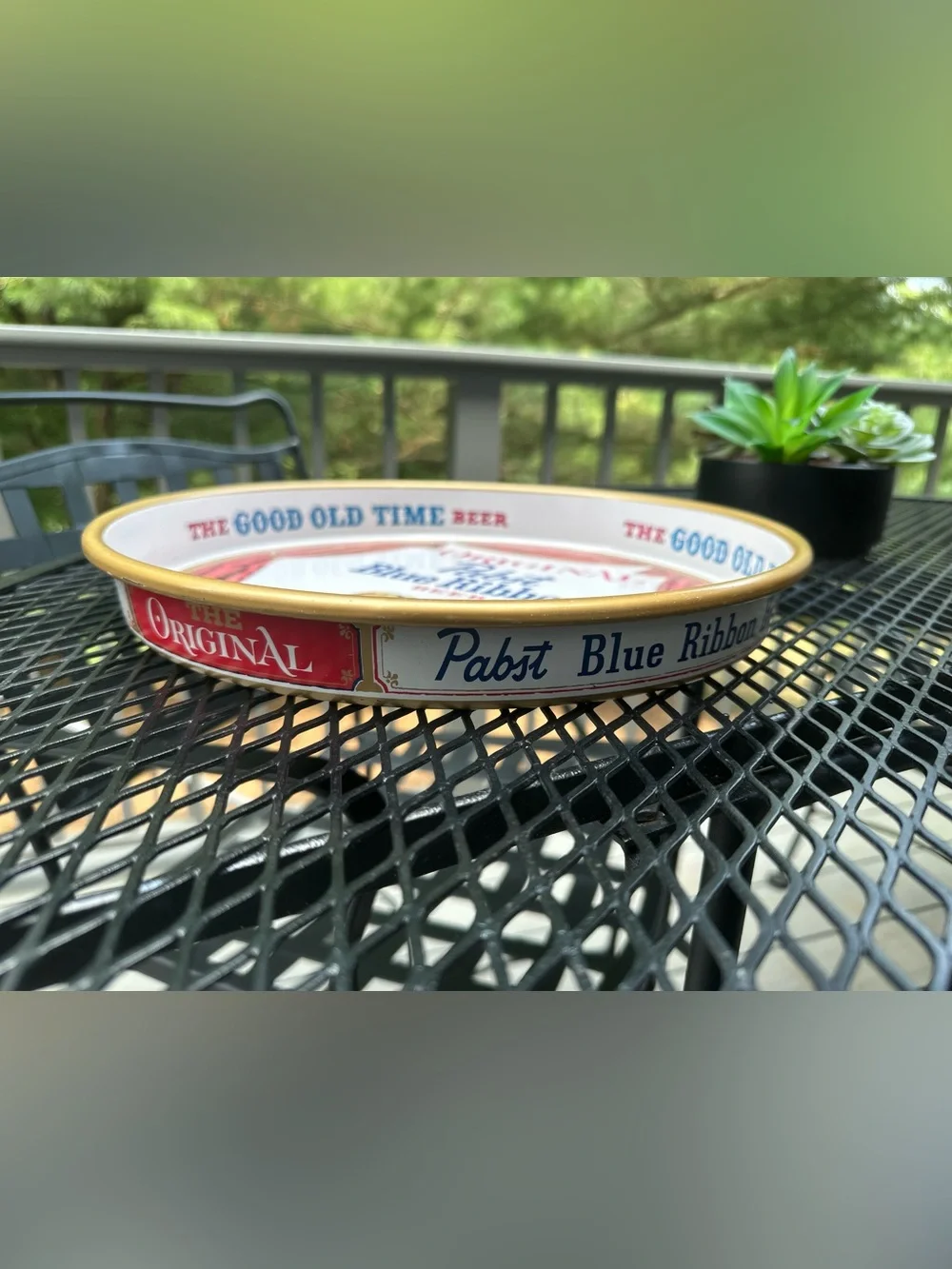 Vintage Pabst Blue Ribbon Serving Tray